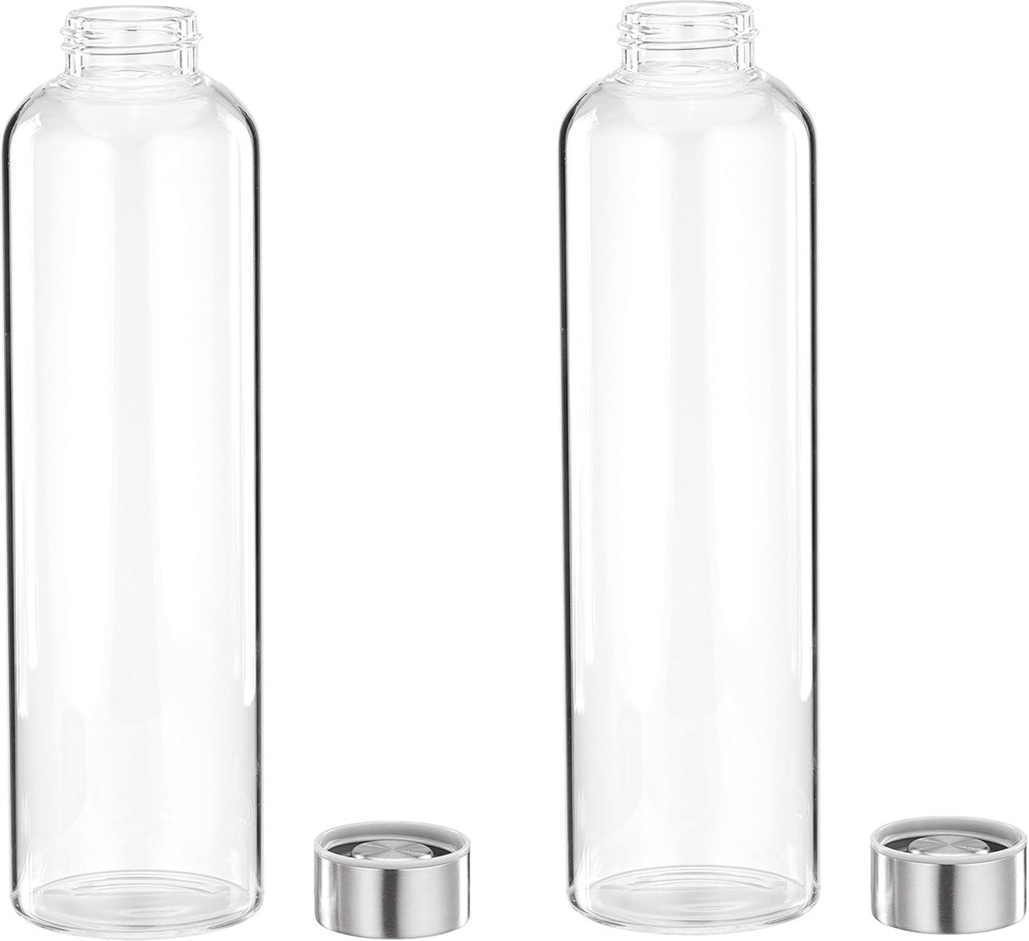 Image of MILTON Costa 1000 | Transparent bottle | PET Bottle | Rust proof | Leakproof | BPA FREE 1000 ml Plastic Bottle (Pack of 1, Clear)