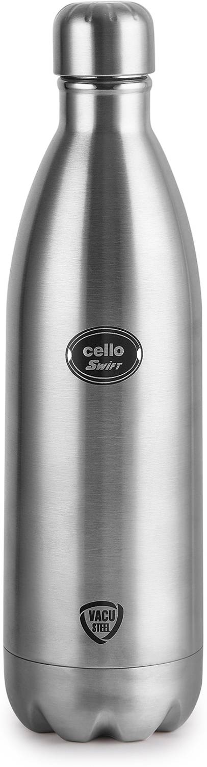 cello Swift Stainless Vacuum Insulated|Wide Mouth And Convinient Portability 1000 ml Steel Flask