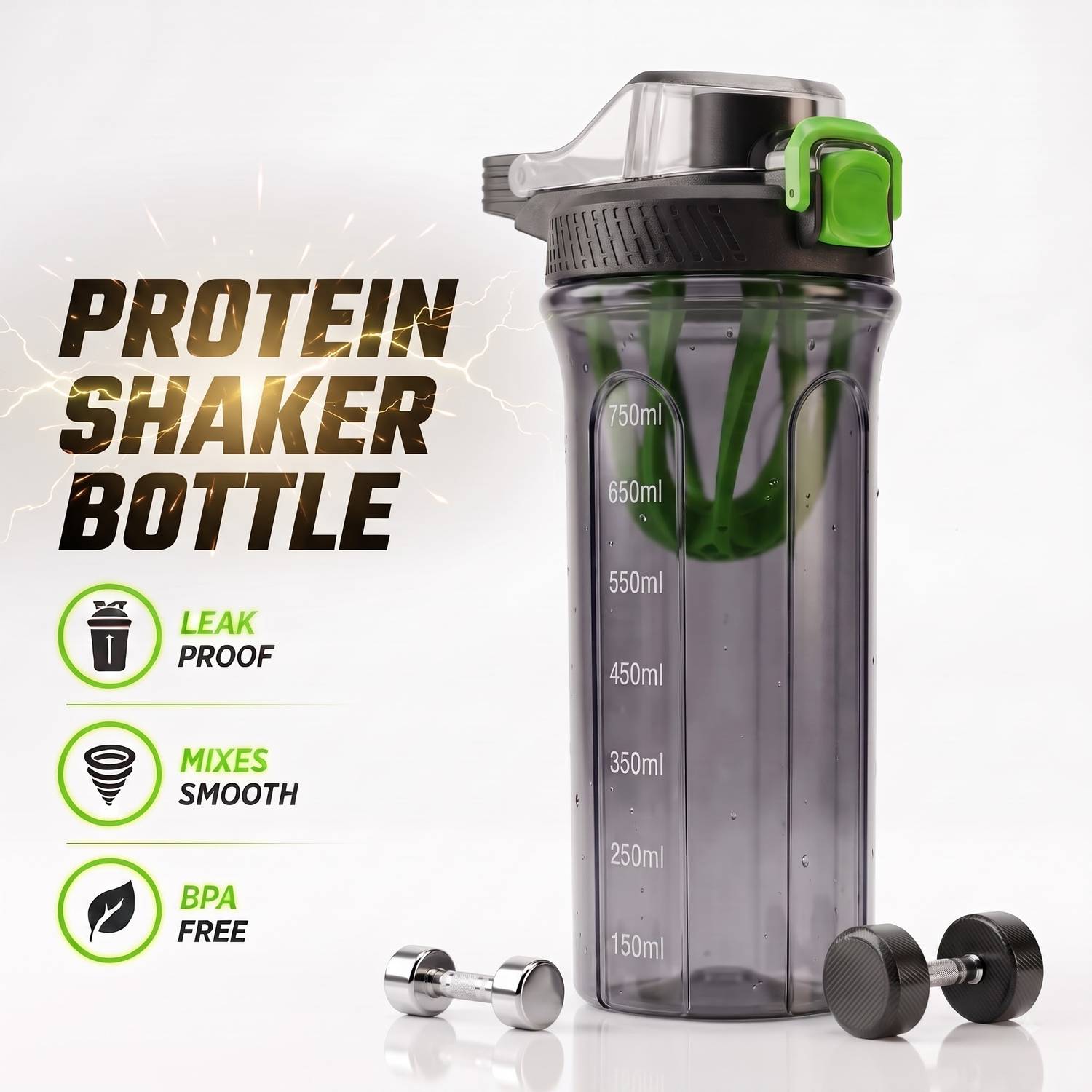 SOFITT SOFIT Shaker Bottles For Protein Shake Gym Sipper 750 ml - Image 1