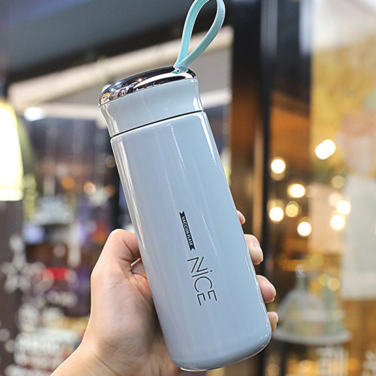 Image of LUZAX Nice Glass Water Bottle With Vacume Flask 400 ml Plastic Bottle