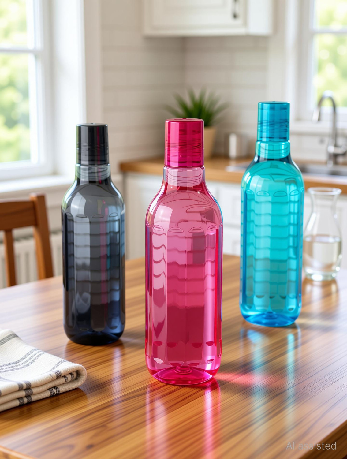 Image of OMORTEX 1000ml Bottle With BPA free Plastic Quality 1000 ml Plastic Bottle