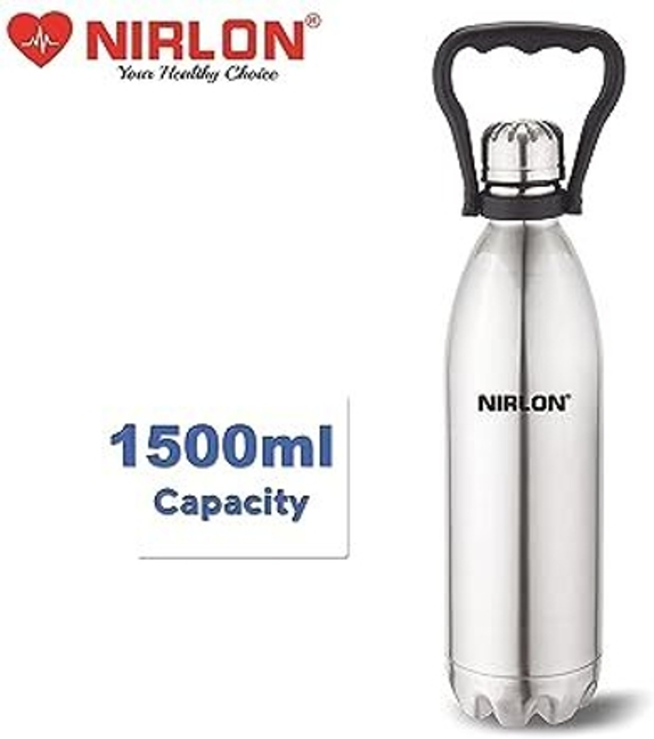 Image of NIRLON Stainless Steel Vaccum Insulated Bottle VB-1500 ML 1500 ml Steel Bottle