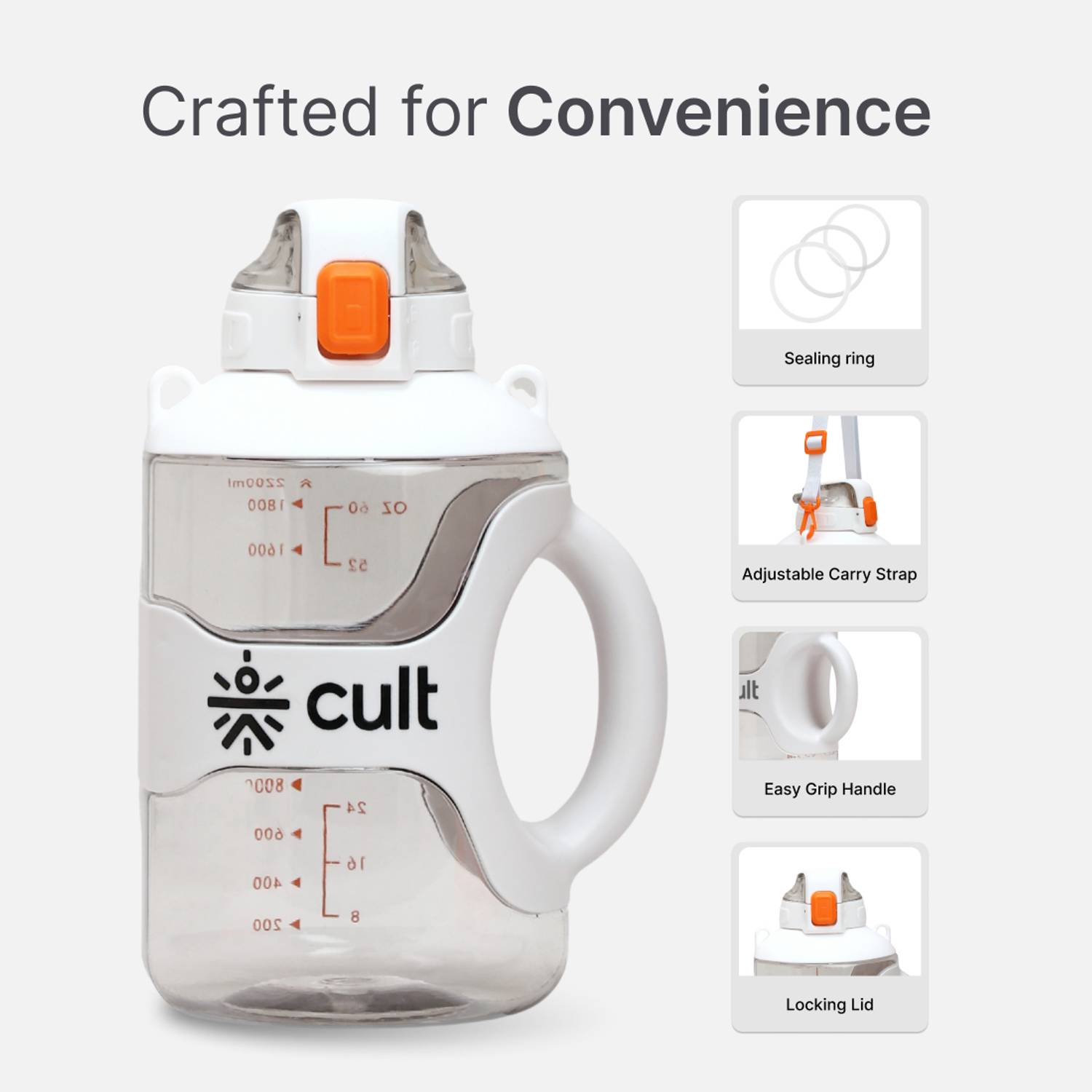 Cult Gallon Bottle 2200 ml Pack of 1 - Image 4