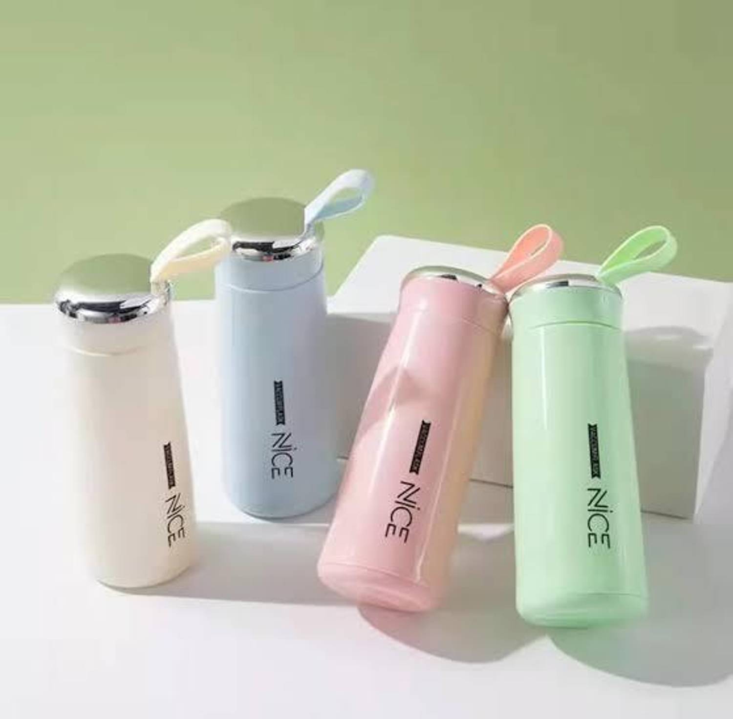 AuraBizz Nice WaterBottle 400 ml Glass Bottle