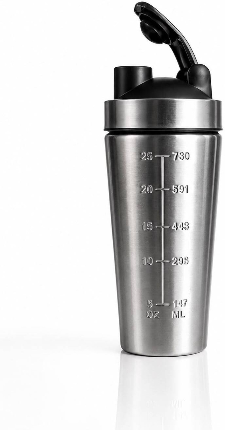 Image of veltria enterprises Gym Silver Shaker 750 Ml 750 ml Stainless Steel Shaker