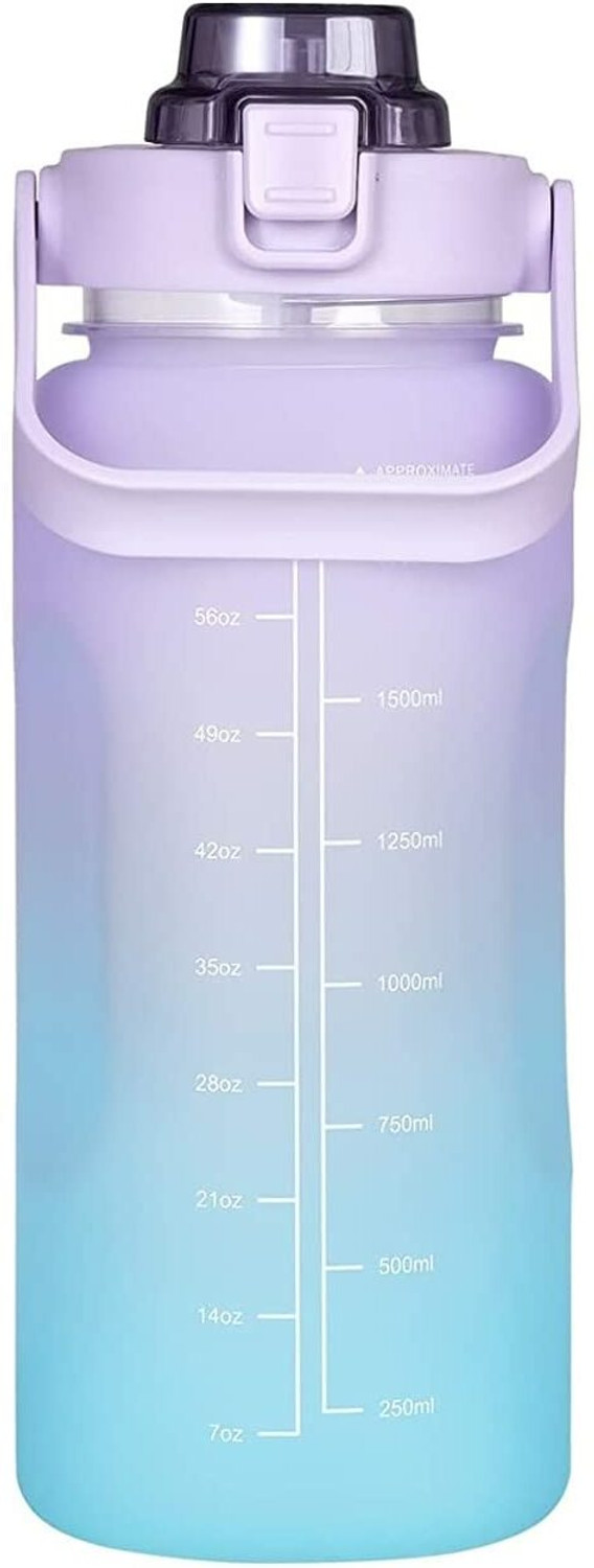 Image of SeaRegal Silicon Water Bottle With Time Marker 2000 ml Silicone Bottle