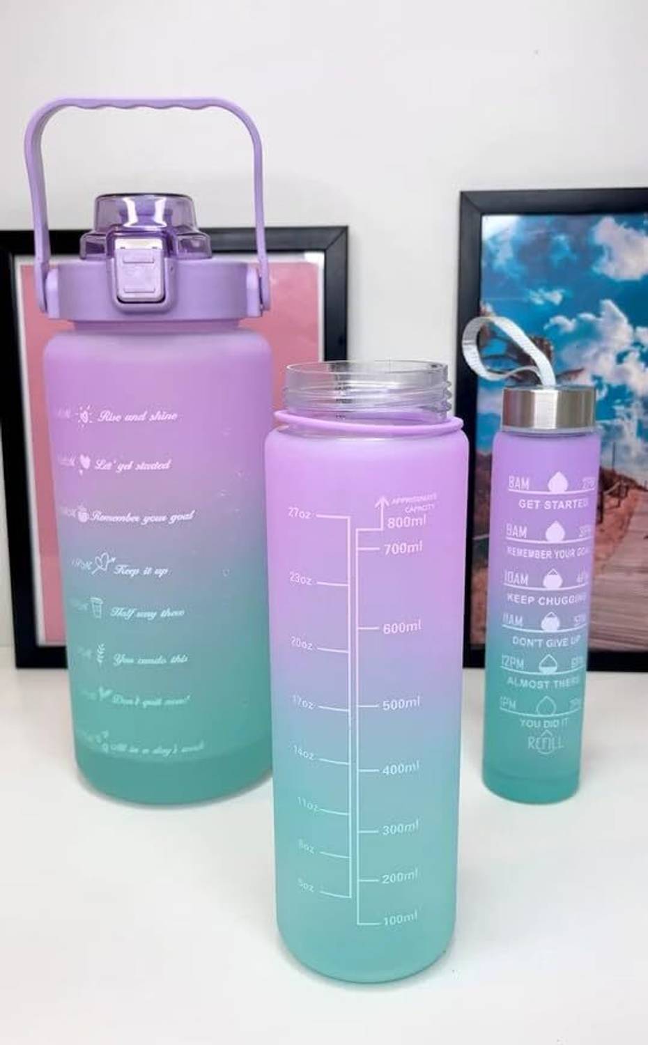 adorro bella Water bottle for gym travel h 1000 ml Plastic Bottle