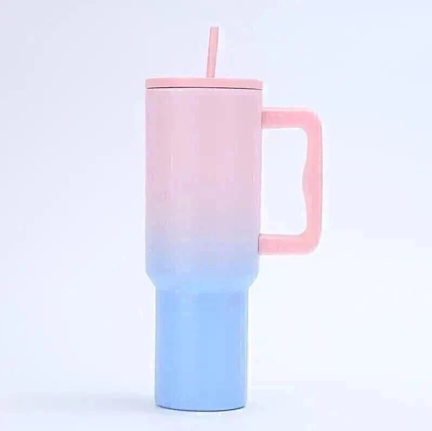 Image of YUJASV Stainless Steel Vacuum Double Insulated Tumbler with Handle and Straw 1200 ml Steel Bottle