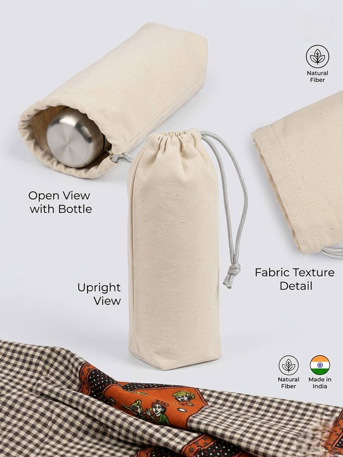 AMBEY HOMESTYLE Bottle Cover Bag 1000 ml Polyethylene Bottle