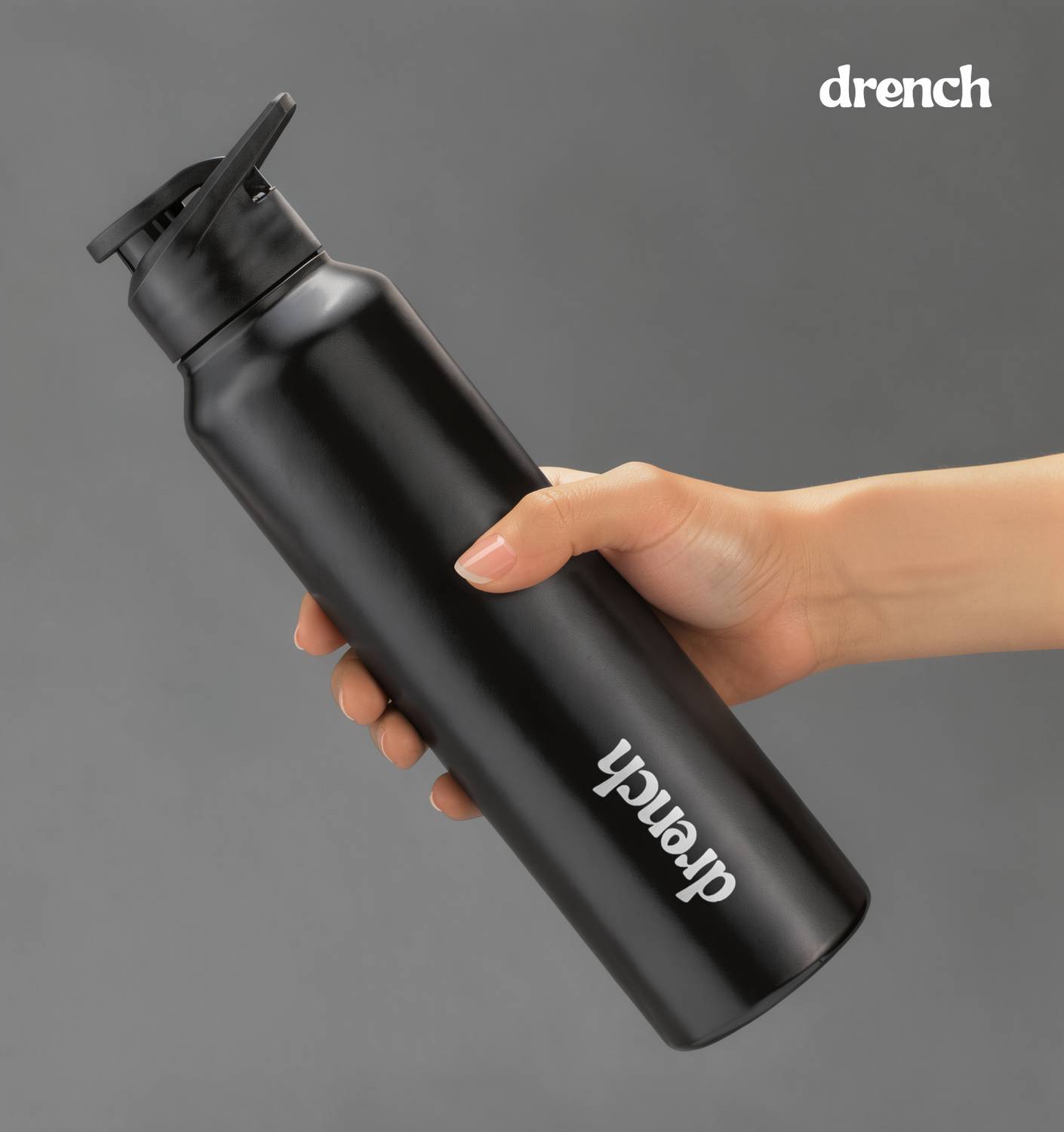 Drench Classic Sipper 1000 ml Stainless Steel Bottle Pack of 1 - Image 5