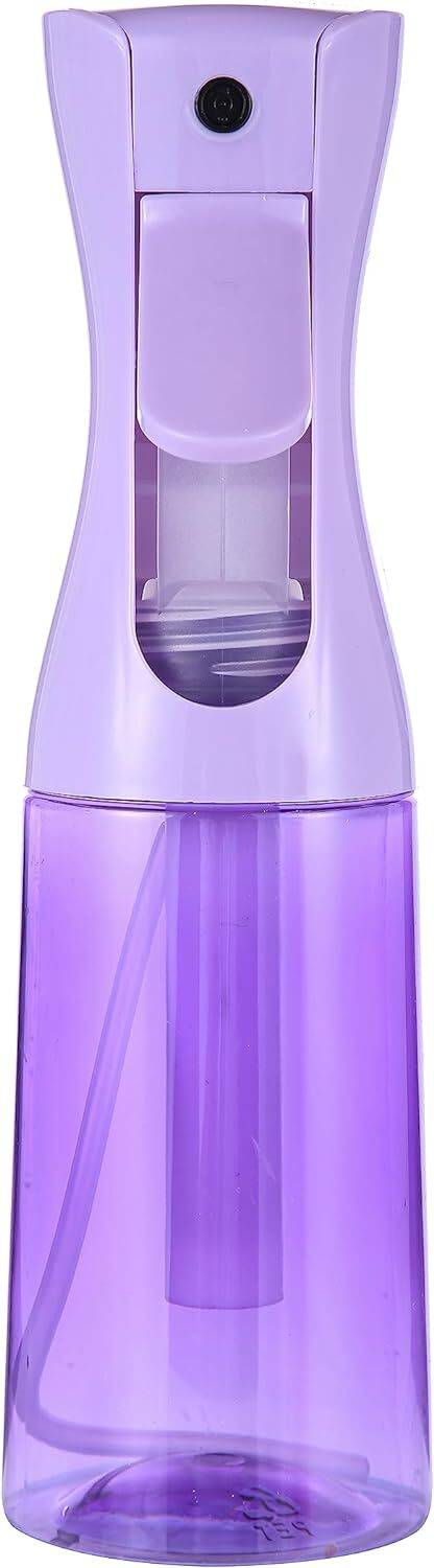 Blushia Ultra Fine - Durable - Empty Continuous Spray Bottle - Water Mister Purple 300 ml Plastic Spray Bottle