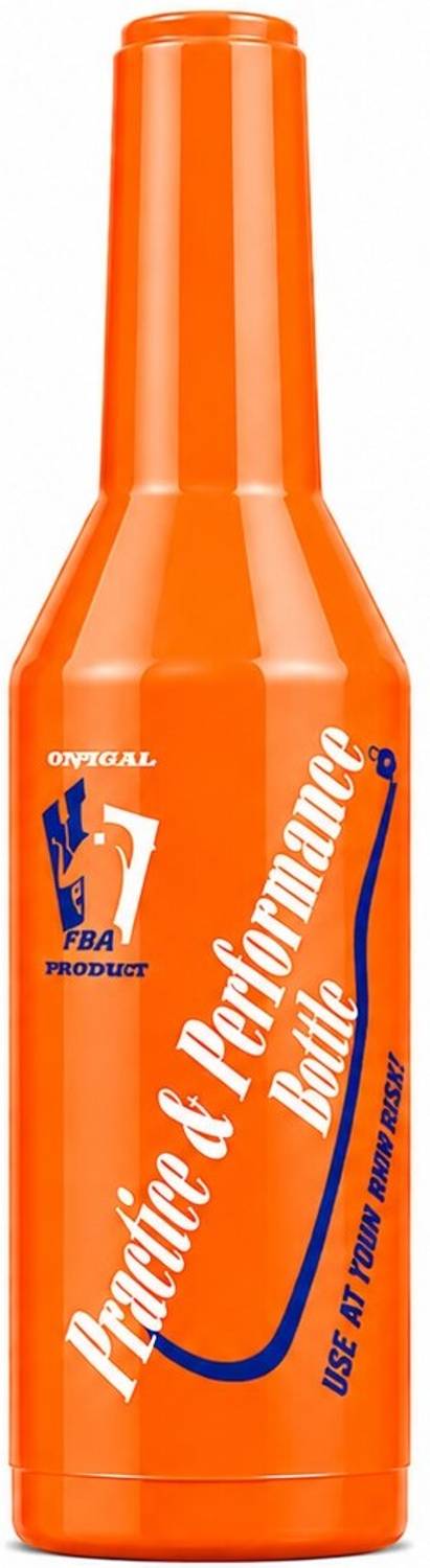 Agromech Flair Bartender Practice & Performance Bottle Orange Colour 700 ml Plastic Bottle
