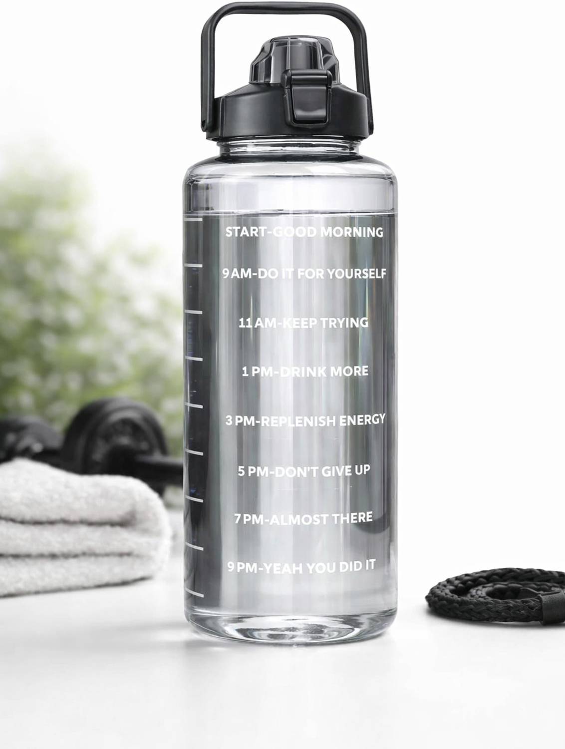 Aarvixa 2000 ml Motivational Plastic Bottle - Image 3