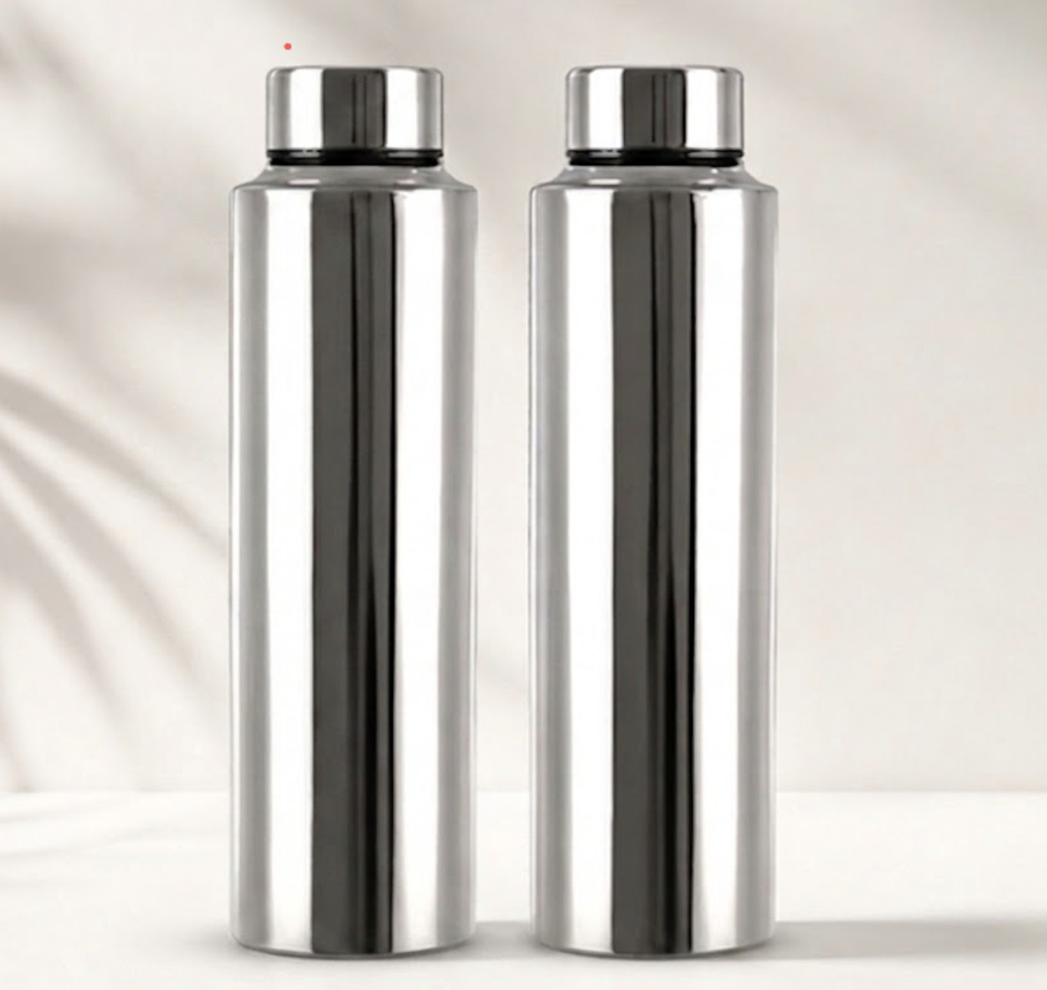 Image of Steelvo Water Bottle 1000 ml Stainless Steel Bottle (Pack of 2, Silver)