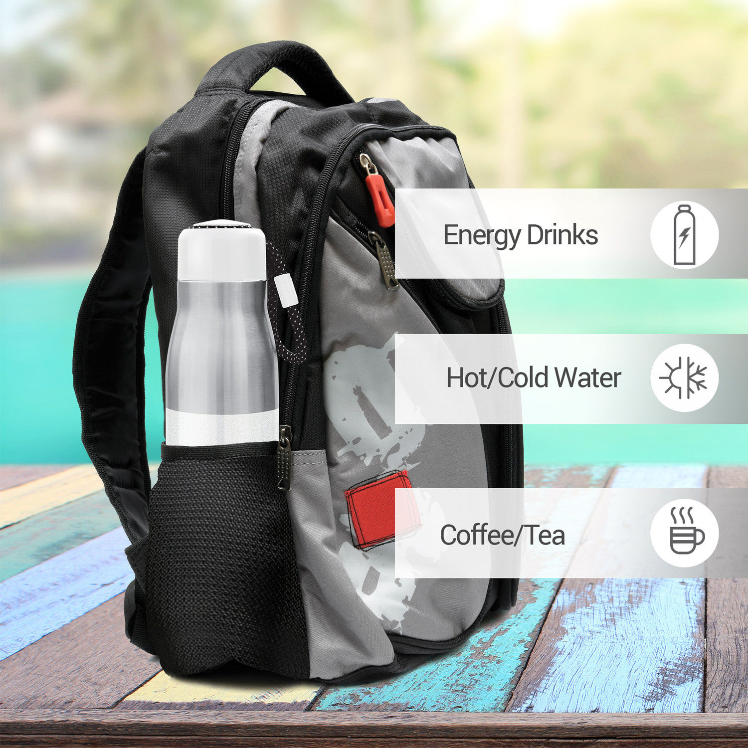 Image of MILTON EMINENT-400 Thermosteel Vacuum Insulated Stainless Steel Hot & Cold Water Bottle 369 ml Steel Flask