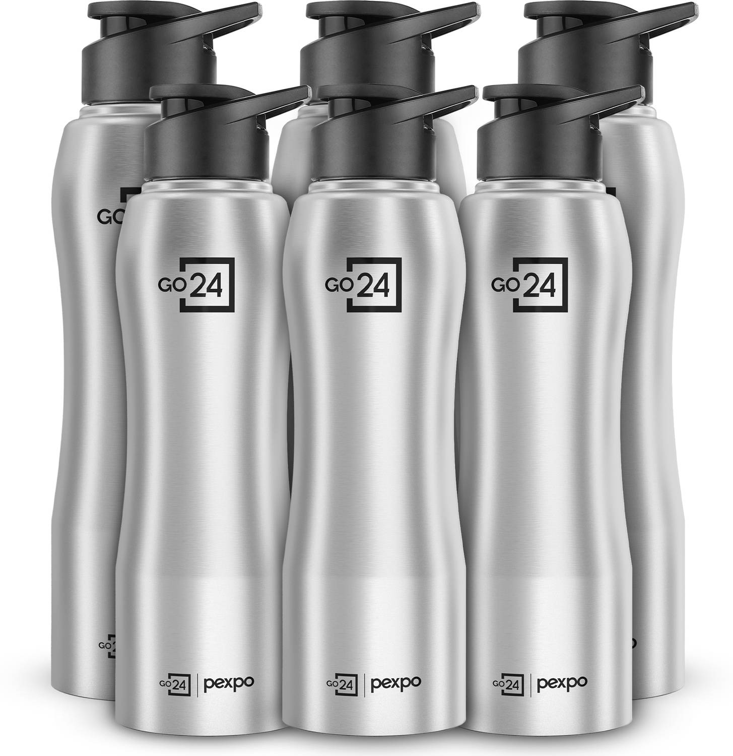 Go24 BISTRO Stainless Steel Leakproof Fridge Sipper Water Bottle for Home, Office 1000 ml Steel Bottle