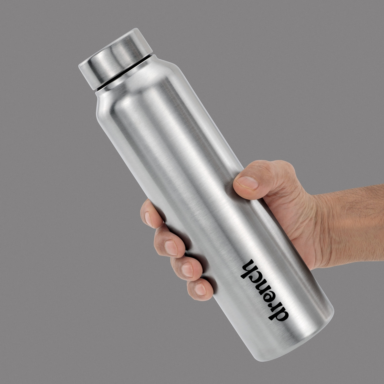 Image of Drench Classic Steel Cap For Fridge / Home / Office / School / Gym / Sports 1000 ml Stainless Steel Bottle