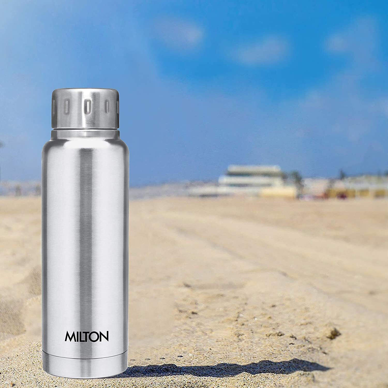 Image of MILTON Elfin Thermosteel Flask,HOT N COLD BOTTE 300 ml, Silver 300 ml Steel Flask