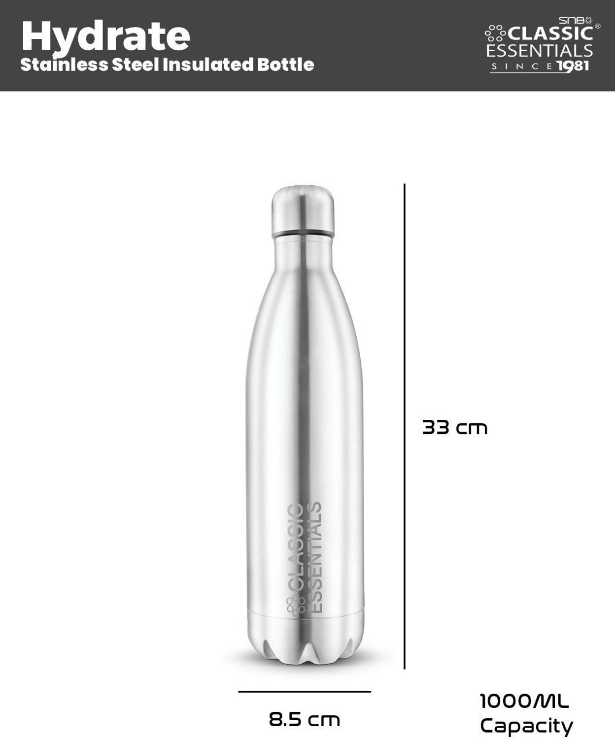 Insulated Hot & Cold Vacuum, 1000 ml Steel Flask - Image 2