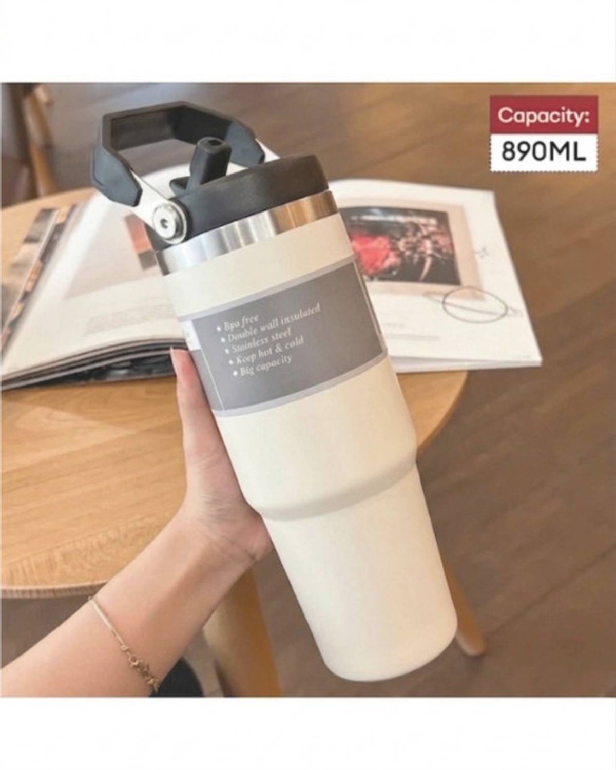 Presentkart 900 ML Steel Travel Tumbler - Image 1