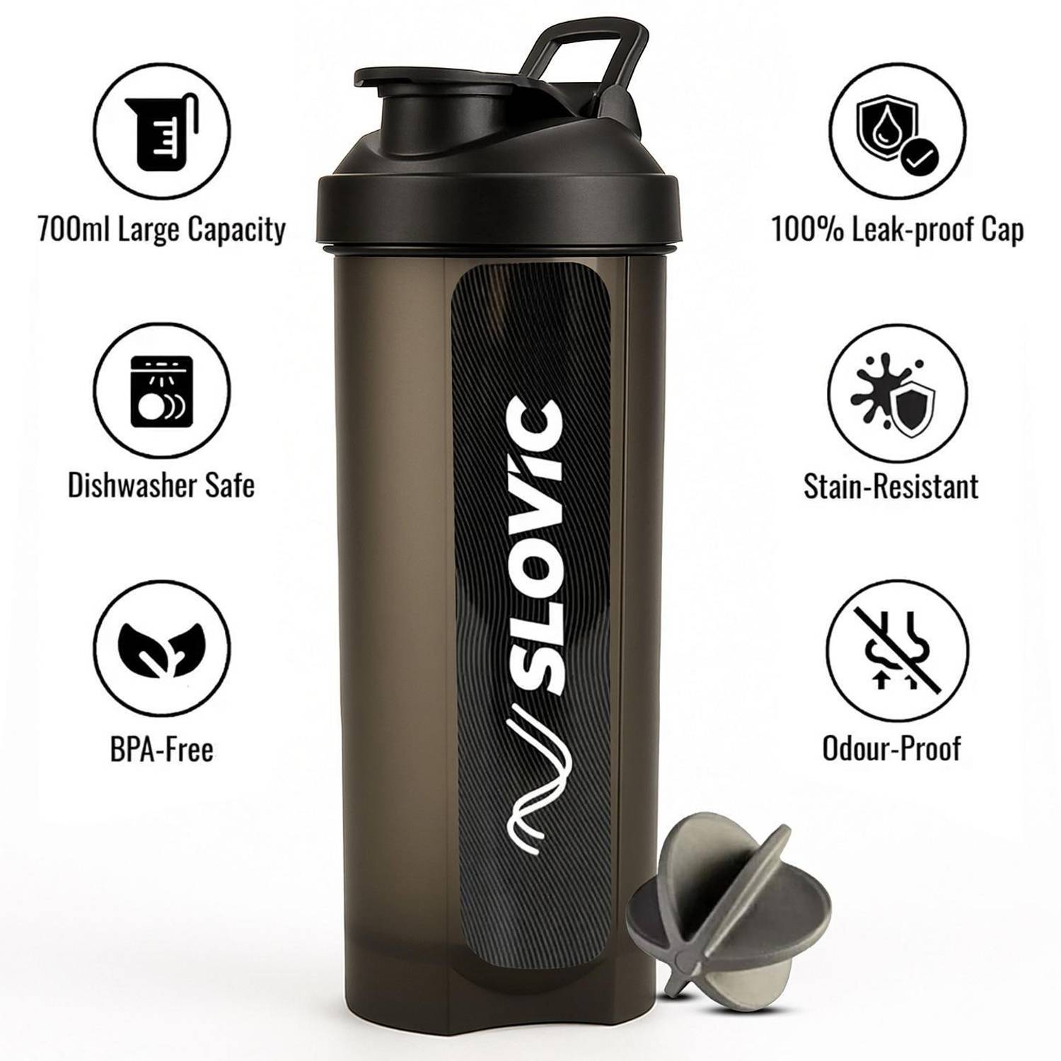 SLOVIC Leak-Proof Gym Protein Shaker 700 ml - Image 1