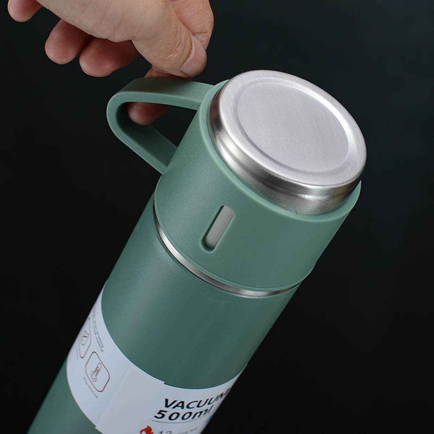 Image of Sedoka Pack of 1 Stainless Steel Vacuum Insulated Bottle with Cup for Coffee Hot drink and Cold 500 ml Flask Steel