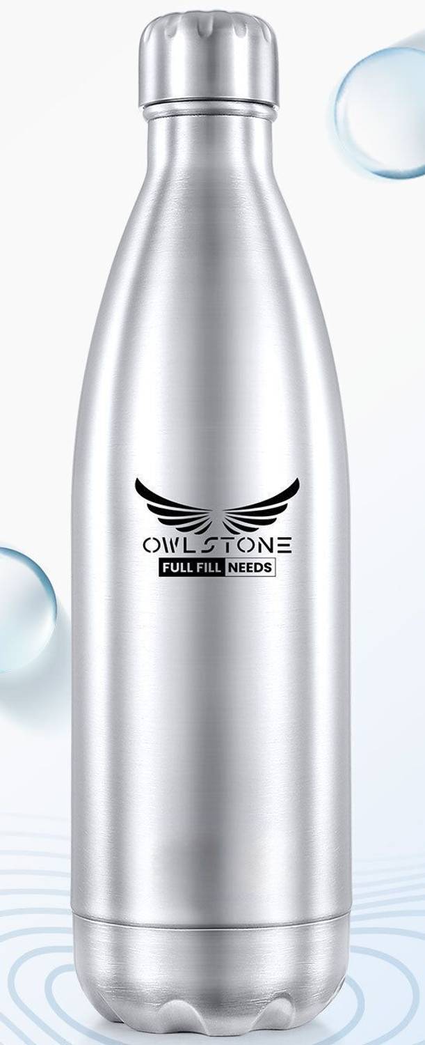 OWLSTONE EXIM LLP Hot & Cold Thermosteel stainless steel 1000 ml Stainless Steel Flask