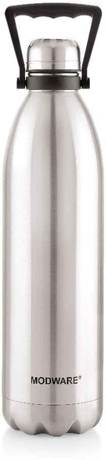 Image of MODWARE Vacuum Insulated Stainless Steel Water Bottle 24 Hour Hot or Cold Thermos Flask- 2200 ml Steel Bottle