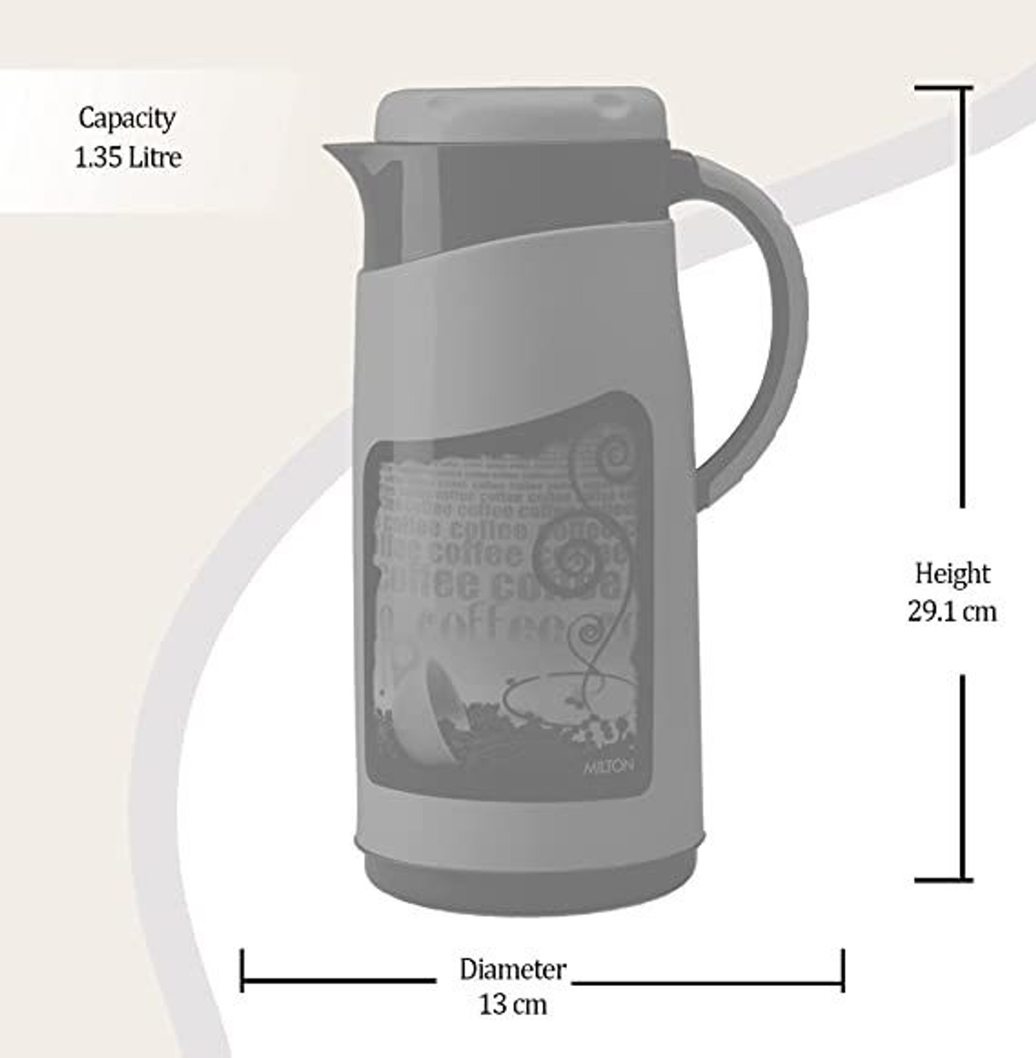 Image of MILTON Xclusive1 Viva 1500 ml Steel Flask