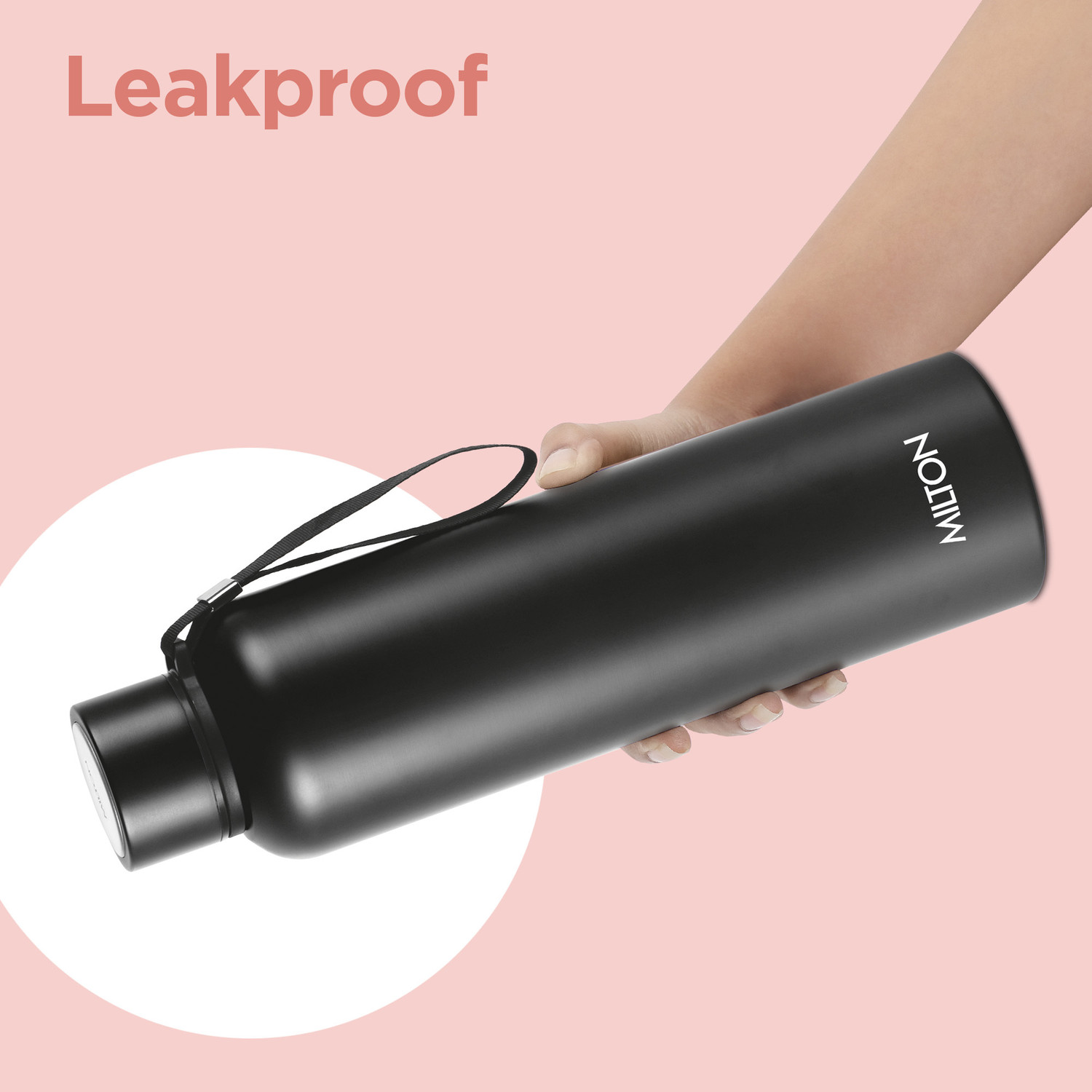 Image of MILTON Aura 1000 Thermosteel Water Bottle, ISI Certified, 24 Hr Hot and Cold 1 L Stainless Steel Flask