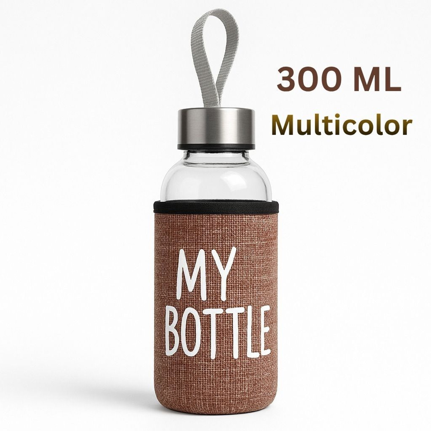 Image of KDZONE Glass Bottle With Jute Cover 300 ml Glass Bottle