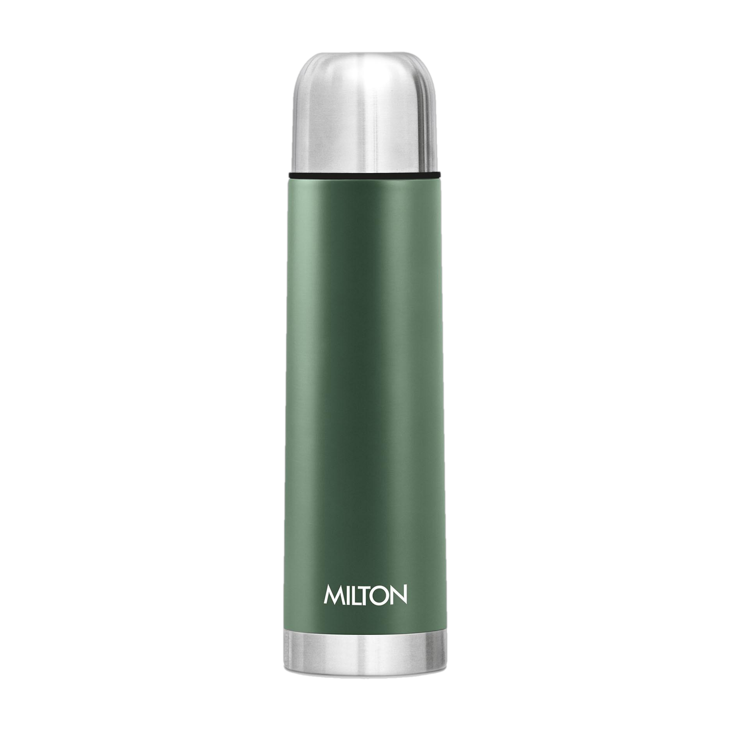 MILTON Eco-Flip 500 Thermosteel Double Walled Vacuum Insulated Flask Bottle 500ml Green 500 ml Stainless Steel Flask