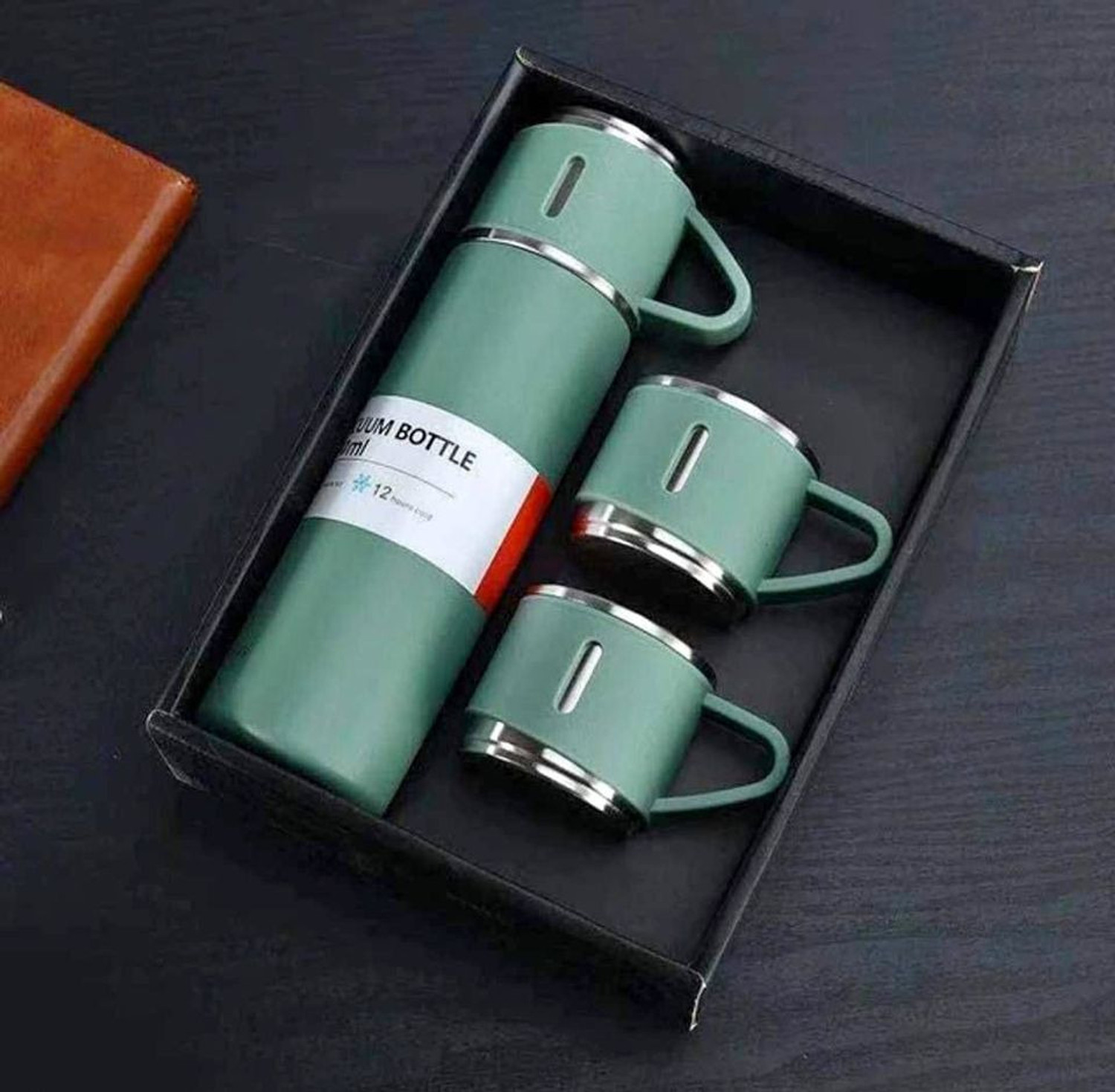 Image of Sedoka Pack of 1 Stainless Steel Vacuum Insulated Bottle with Cup for Coffee Hot drink and Cold 500 ml Flask Steel