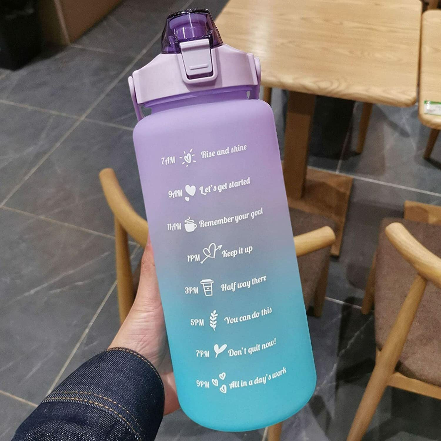 Image of SeaRegal Silicon Water Bottle With Time Marker 2000 ml Silicone Bottle