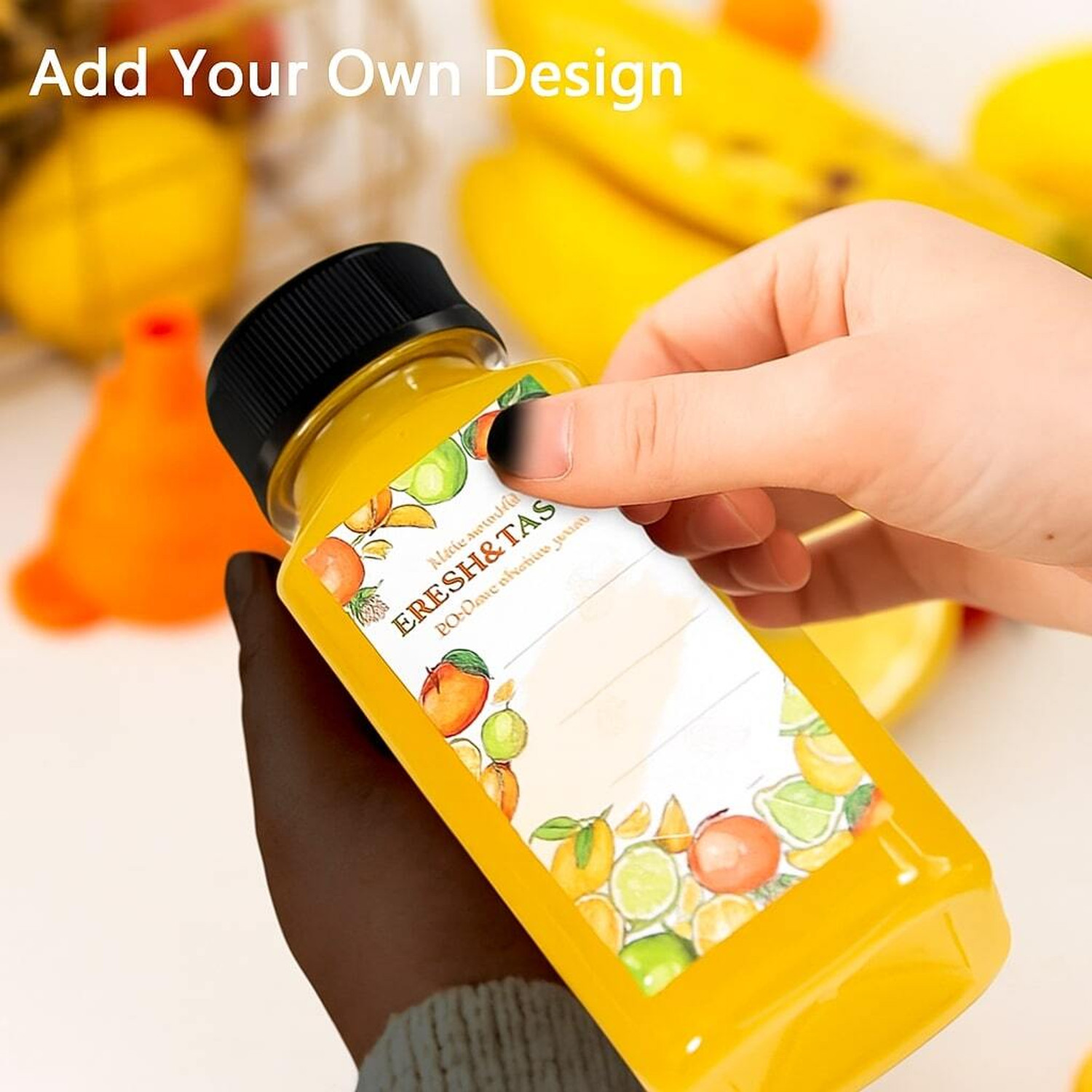 Image of Divatos 250ML Transparent Bottle With Black Cap 250 ml Plastic Bottle