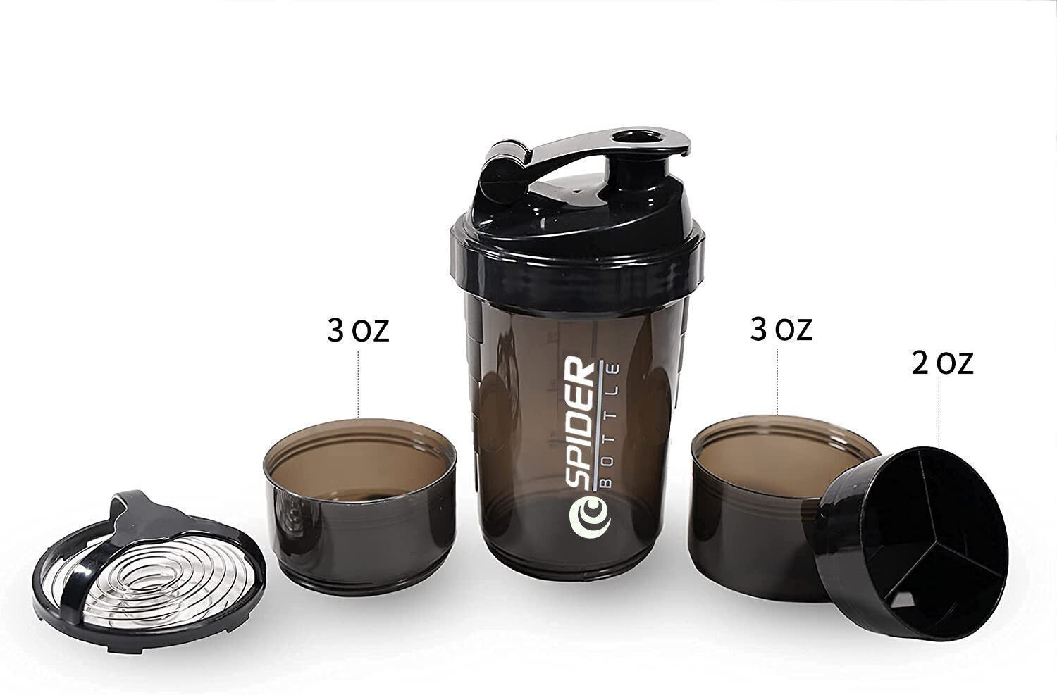 Image of COOL INDIANS Premium Quality Gym Shaker With Wrist Band And Mini Gripper For Gym. 500 ml Tritan Shaker