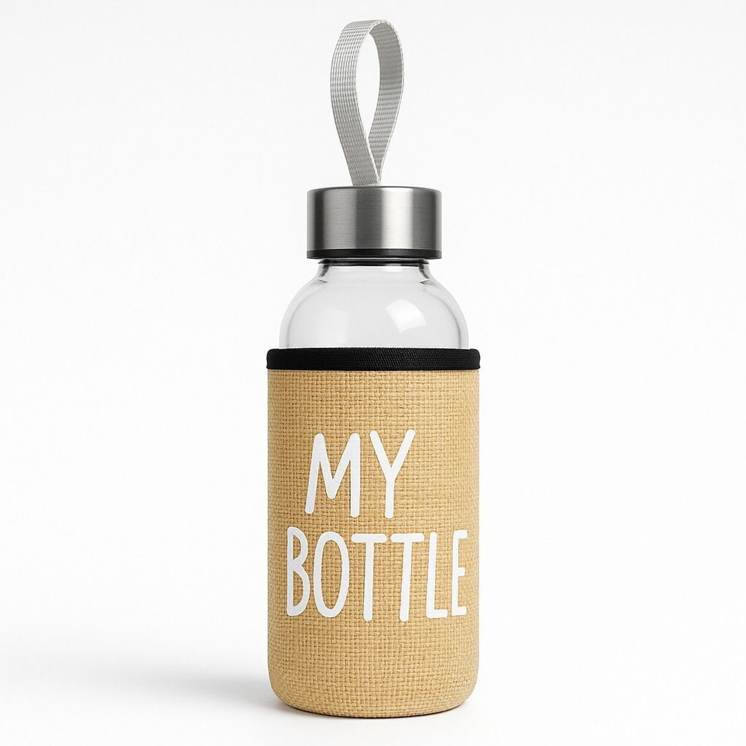 Image of KDZONE Glass Bottle With Jute Cover 300 ml Glass Bottle