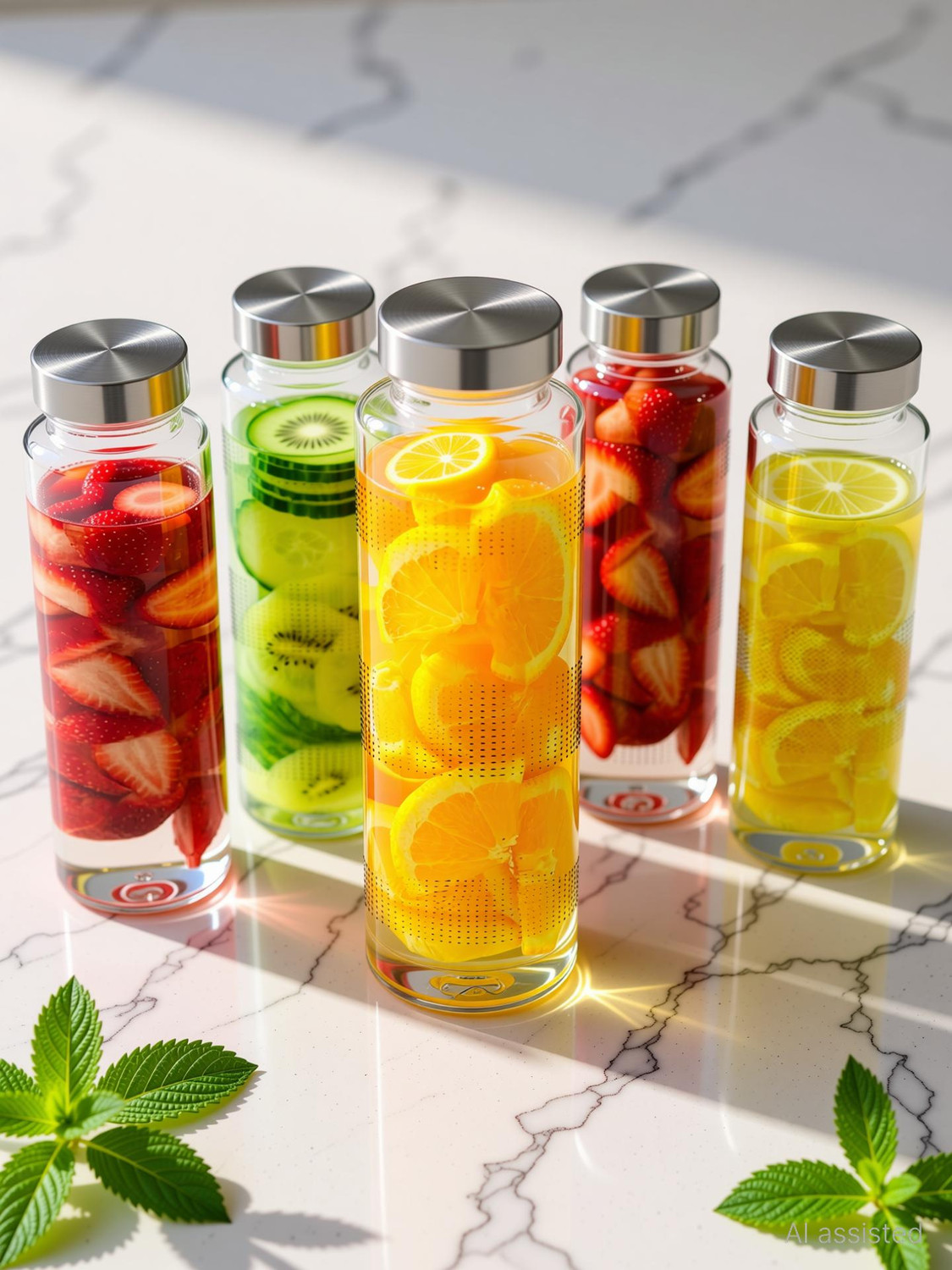 Image of STARKENDY Air Tight Glass Water Bottle juice Drinking Fridge Bottles Steel Lid 750 ml Glass Bottle