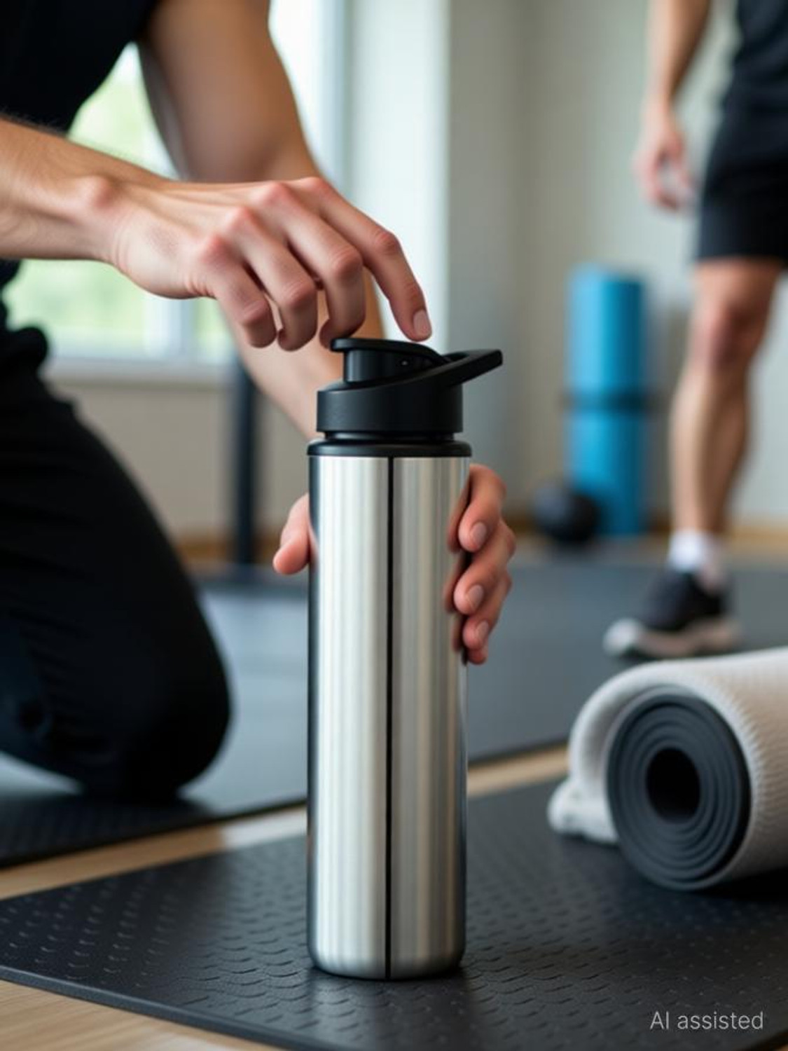 Image of FROLAX Stainless Steel Leak Proof Sports Water Bottle for Office, Gym, School, Collage 900 ml Steel Bottle