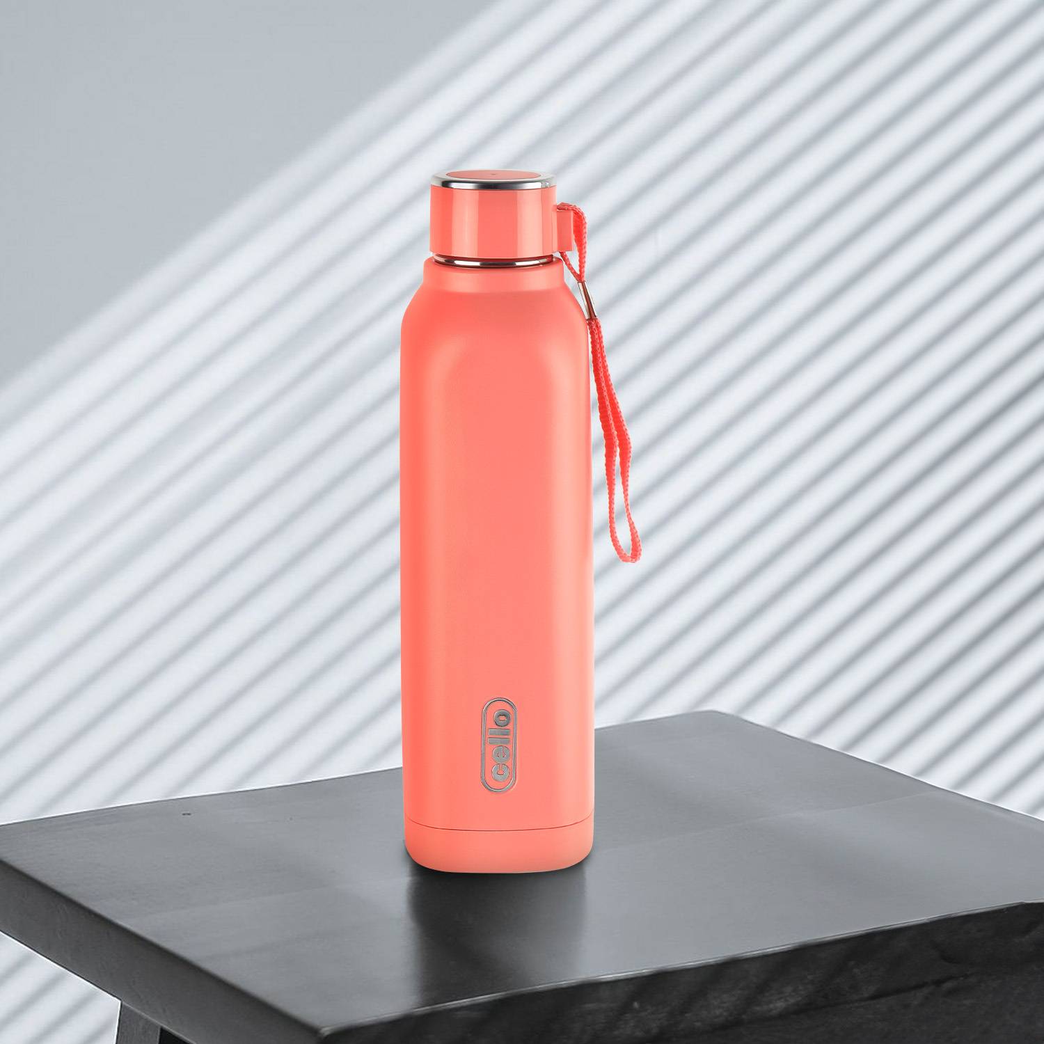 cello Puro Steel-X Royce 900 | PU Insulation | Leak Proof | Wide Mouth | 650 ml Stainless Steel Flask
