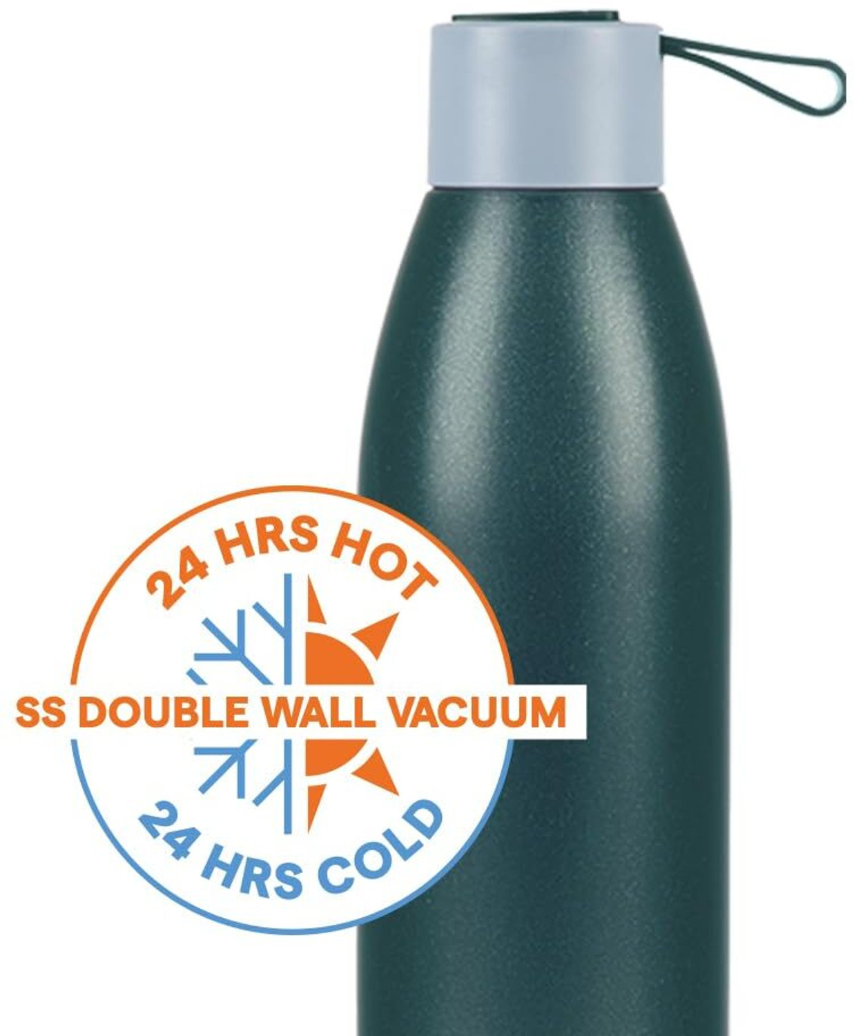 Image of BOROSIL DUOMATE BLACK 750 ml 750 ml Steel Bottle