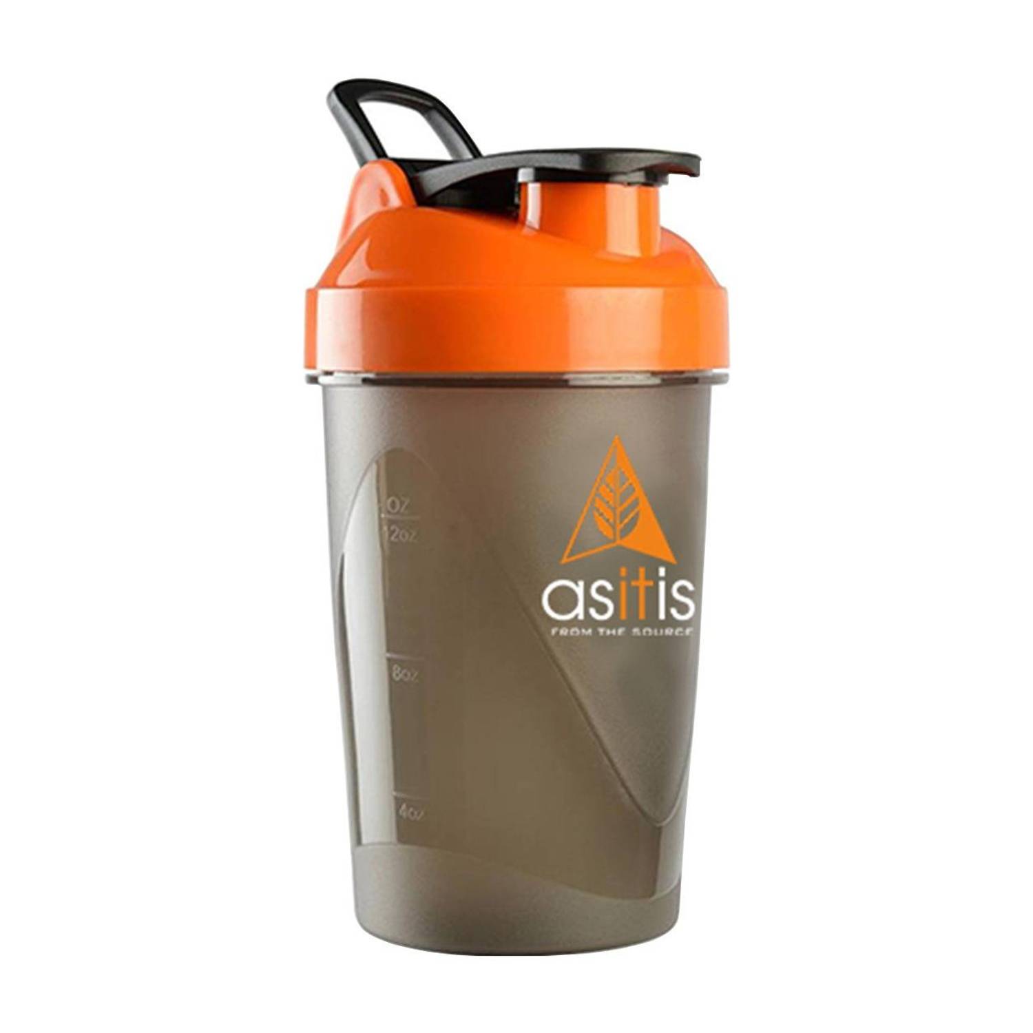 AS-IT-IS Nutrition Protein Bottle with Scoop (30g) & Mixer Ball 400 ml Plastic Shaker
