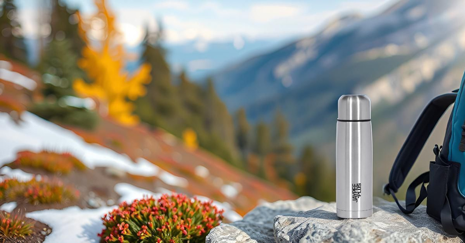 Image of Jaypee Plus Max Thermosteel Flip Lid Insulated Flask 24 Hours Hot and Cold Water Bottle 750 ml Steel Flask