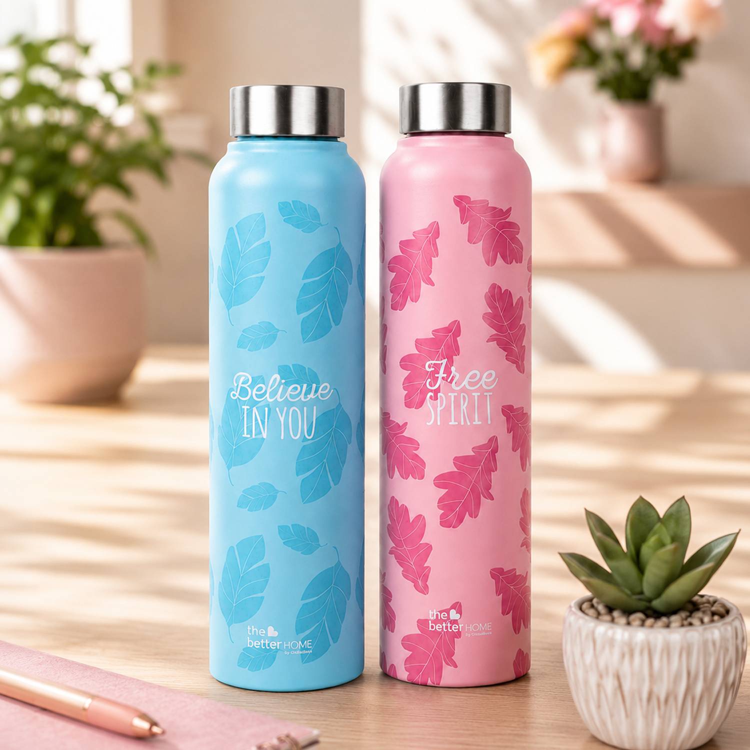 The Better Home Simplex 1000 ml Stainless Steel Bottle - Image 1