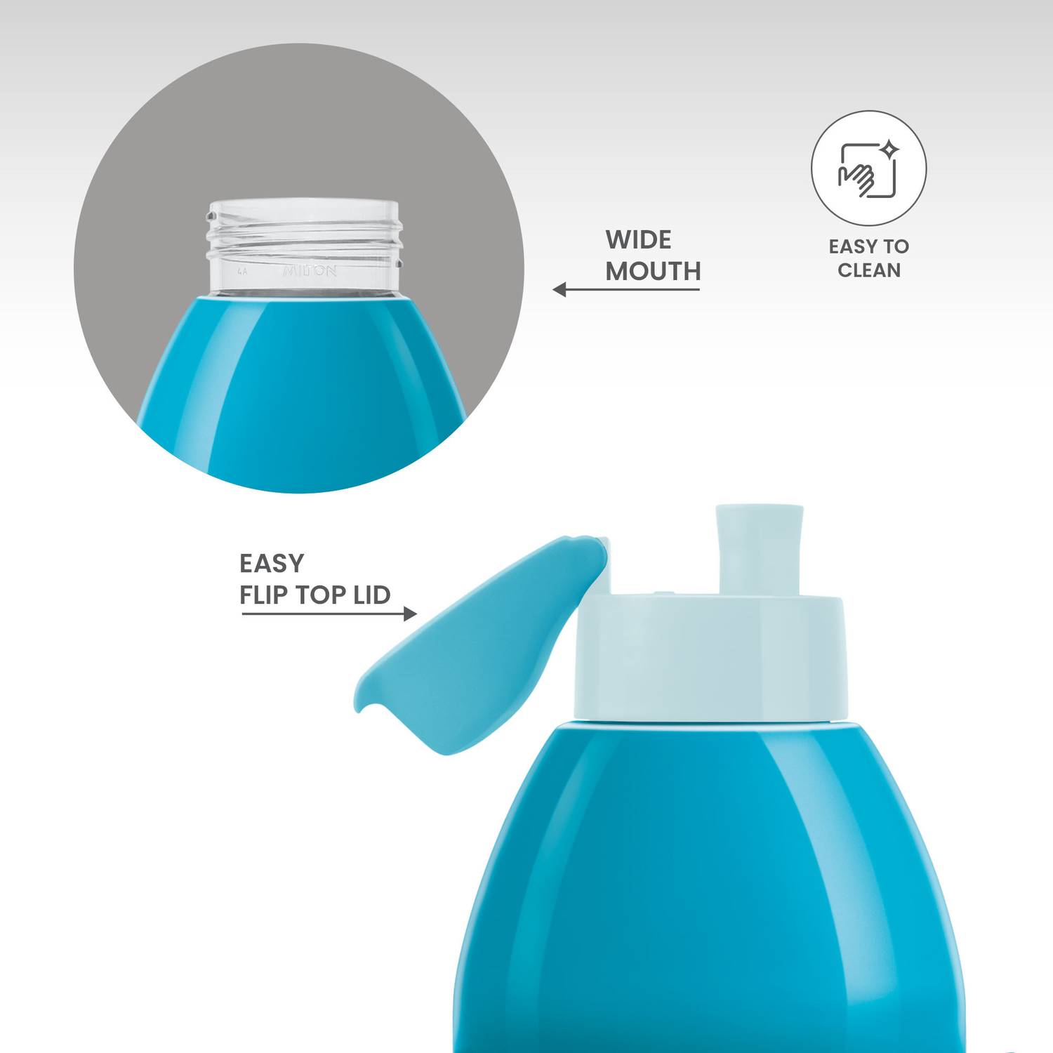 MILTON Kool Joy 600 Plastic Insulated Bottle Sipper Lid with Straw