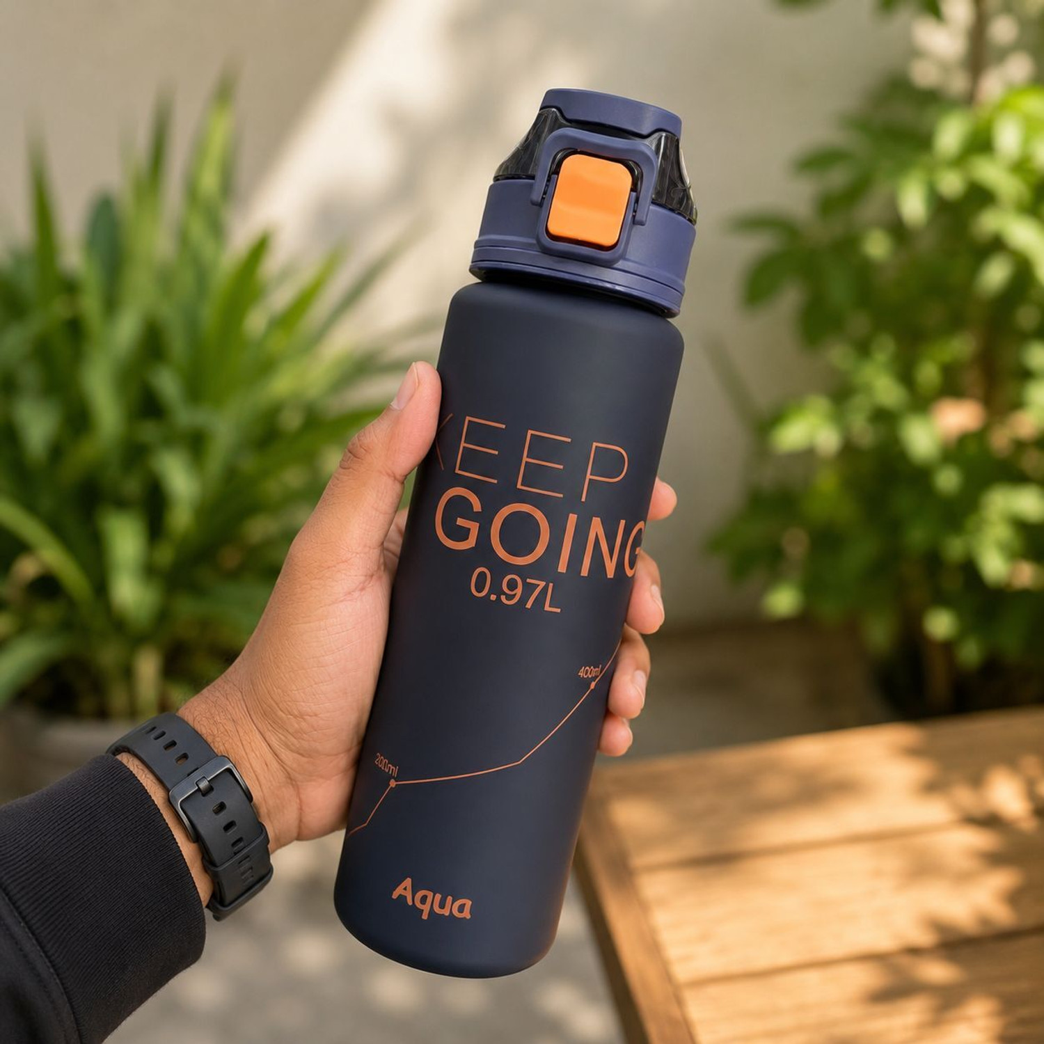 Image of Agastyas Aqua Motivational Water Bottle 970 ml Plastic Sipper
