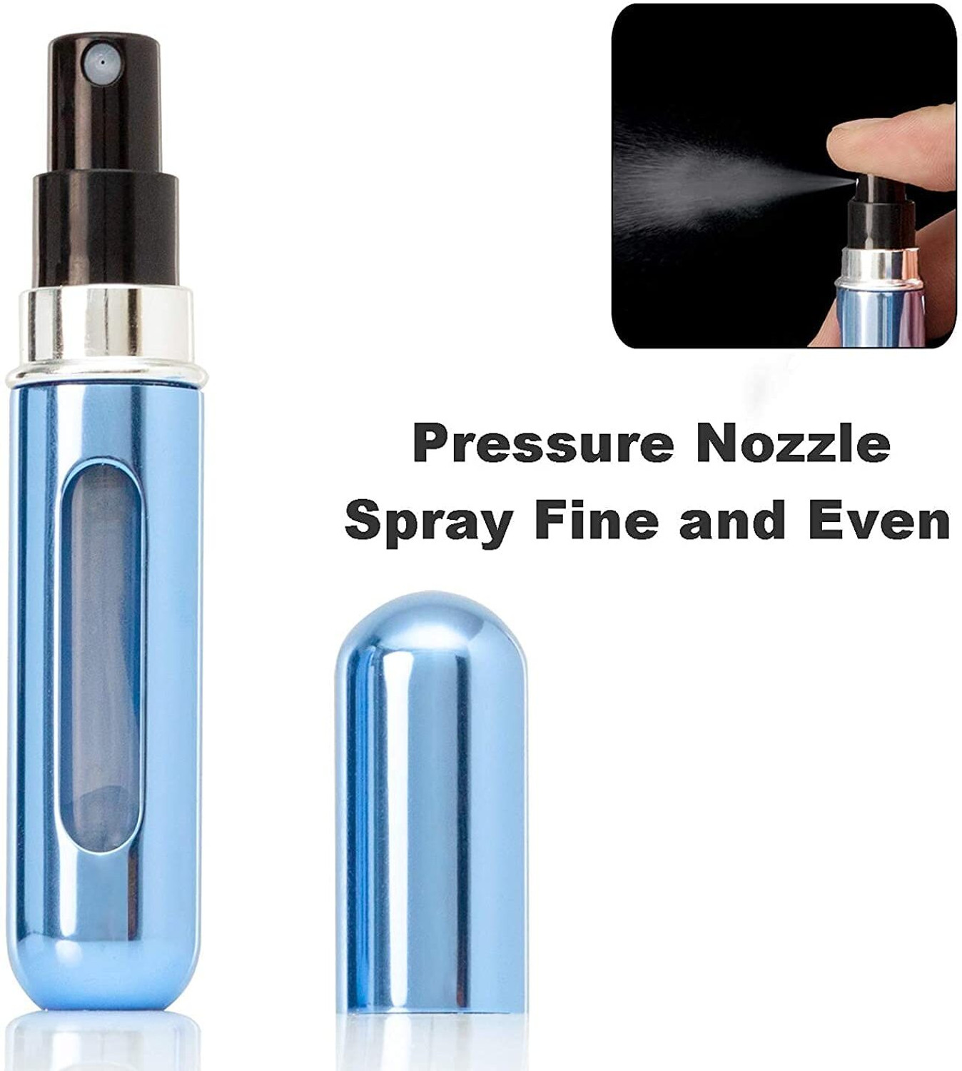 Image of Tanlesa mini travel perfume refill bottle set 5 ml Plastic Spray Bottle