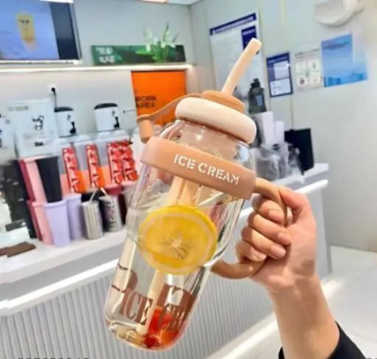 advik mart 1300ml Ice Cream Shape Plastic Bottle - Image 2