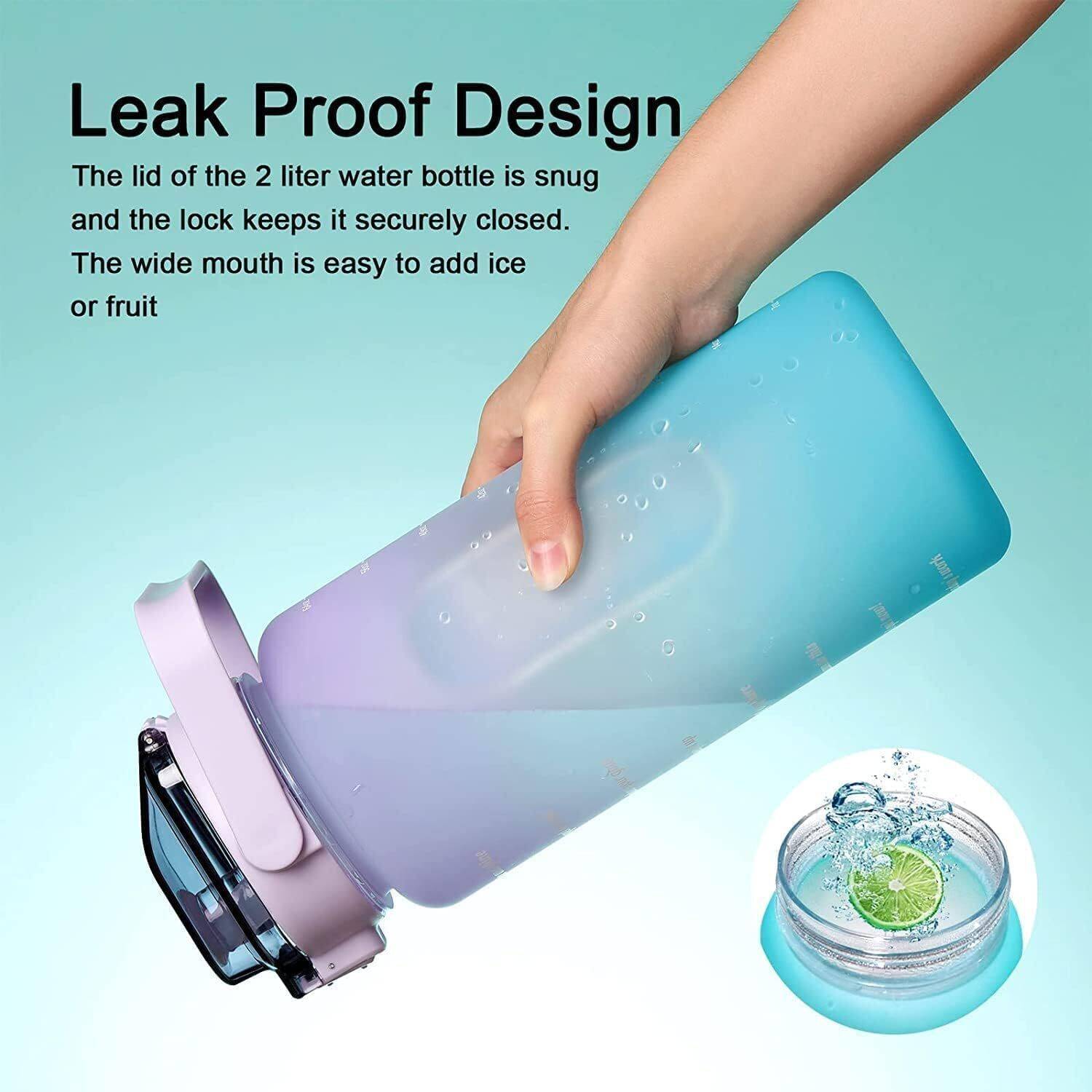 JTG 3-Pack Water Bottles 2000ML, 900ML, 300ML Pack of 3 - Image 3