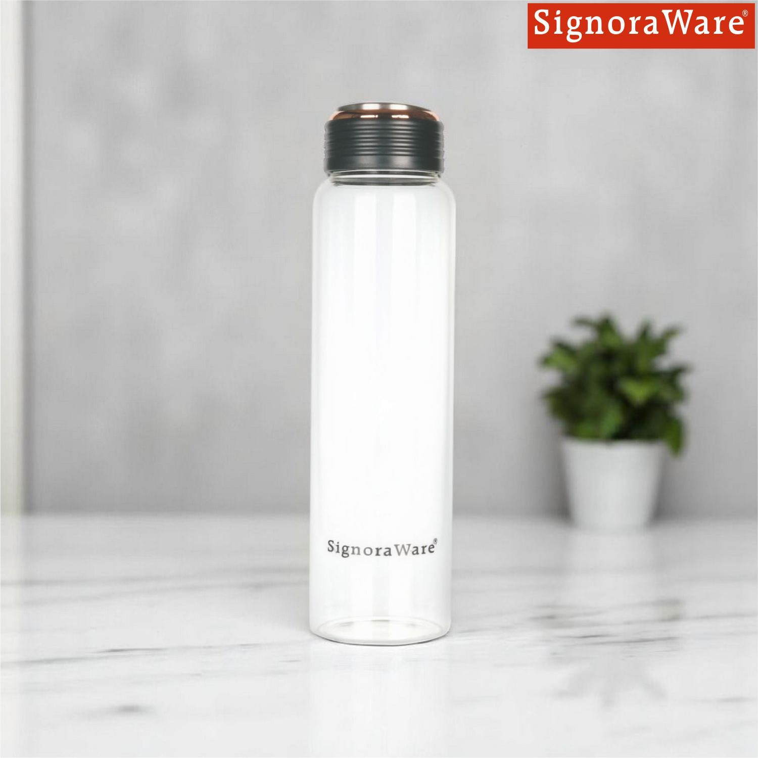 Image of Signoraware Claro Flow Bottle 1 L Glass Bottle